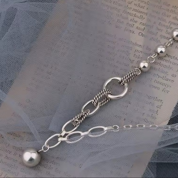 925 Foxanry Stamp Sweater Necklace - Picture 2 of 4